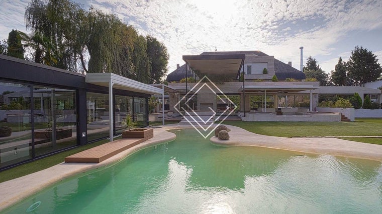 Detalle de la casa de Sergio Ramos y Pilar Rubio que está a la venta en La Moraleja