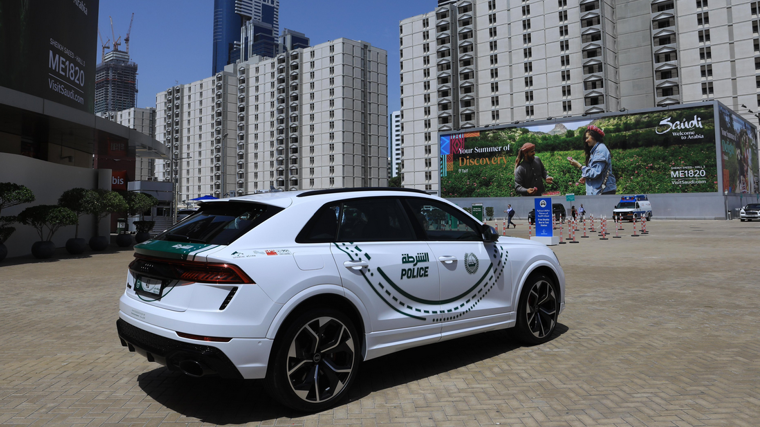 El nuevo vehículo de la policía de Dubái es un Audi RS Q8