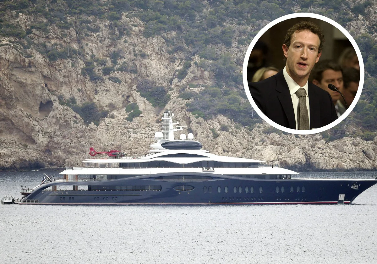 Mark Zuckerberg recorre con su nuevo e impresionante yate Mallorca.