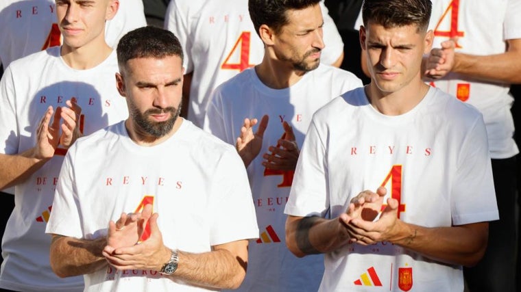 Dani Carvajal y Álvaro Morata