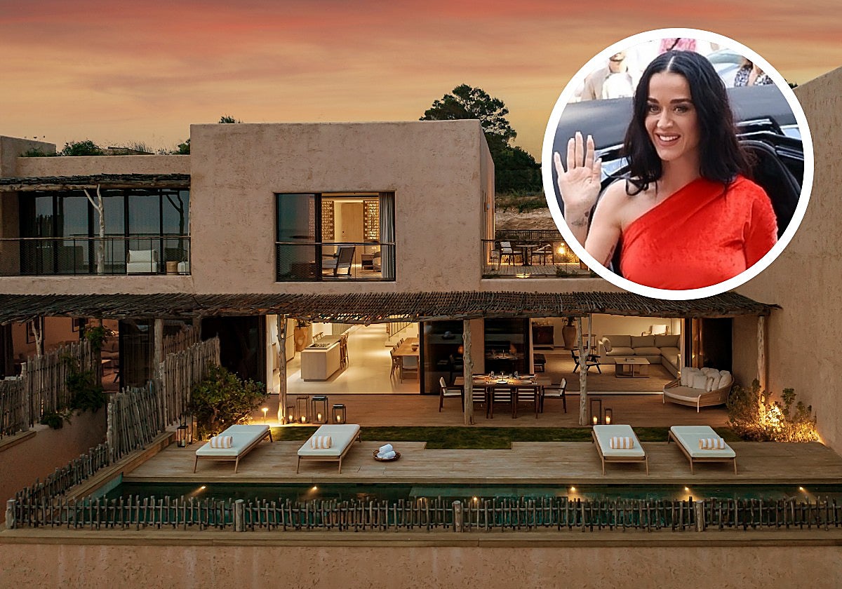Katy Perry pasa sus vacaciones en el hotel de lujo Six Senses de Ibiza.