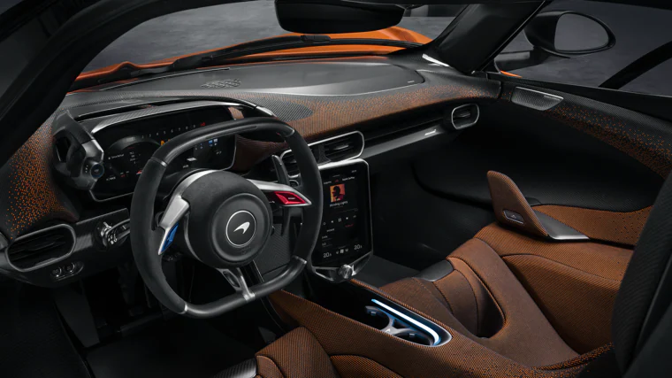 The interior shows high-level technology and the new patented Innoknit fabric