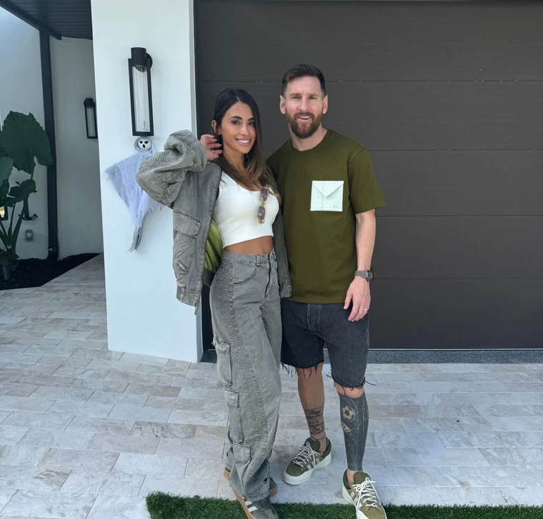 Leo Messi y Antonella Rocuzzo