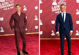 Alejandro Sanz y David Bisbal, dos estilos opuestos en la alfombra roja de los Latin Grammy 2024