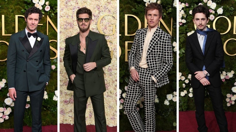 Los hombres más elegantes de los Globos de Oro 2025: del esmoquin clásico a los looks más arriesgados