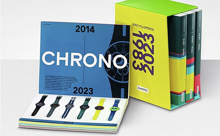 Imagen principal - Detalles de la Swatch Encyclopedia (400€)