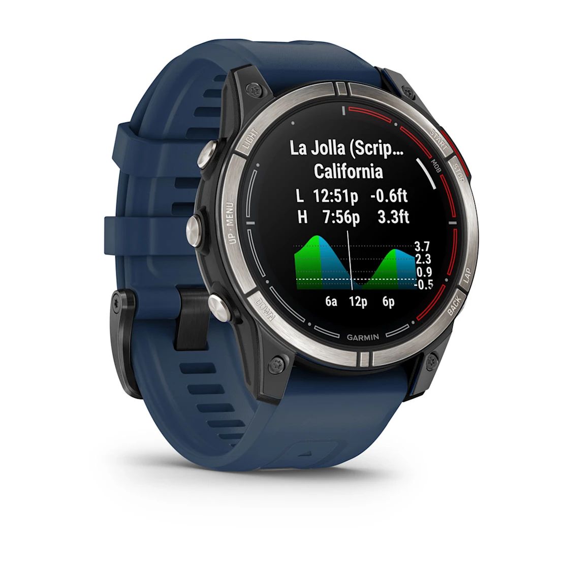 Para quienes disfrutan del mar, sea cual sea la época del año, Garmin propone el Quatix® 7 Pro, un smartwatch náutico con GPS incluye una pantalla AMOLED brillante y una linterna LED, con todas las funciones necesarias a bordo de cualquier embarcación y fuera de ella. Cuenta con una autonomía de hasta 16 días y está disponible con caja de 47 y 51 mm y en distintos colores. Precio: desde 999,99 euros
