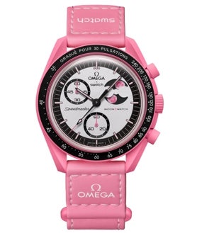 Immagine secondaria 2 - Diversi cinturini sportivi: TAG Heuer Formula 1 Solargraph (€ 1.750), Hamilton Intra-Matic Chrono (€ 2.595) e Omega x Swatch MoonSwatch Mission to the Pink Moonphase (€ 275)