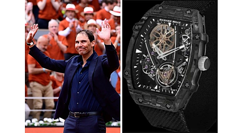 Nadal lució en su muñeca un RM 27-05 Tourbillon Volante