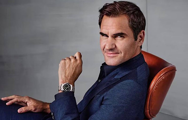 Roger Federer como imagen de Rolex