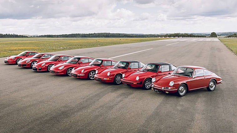 Varios modelos de 911