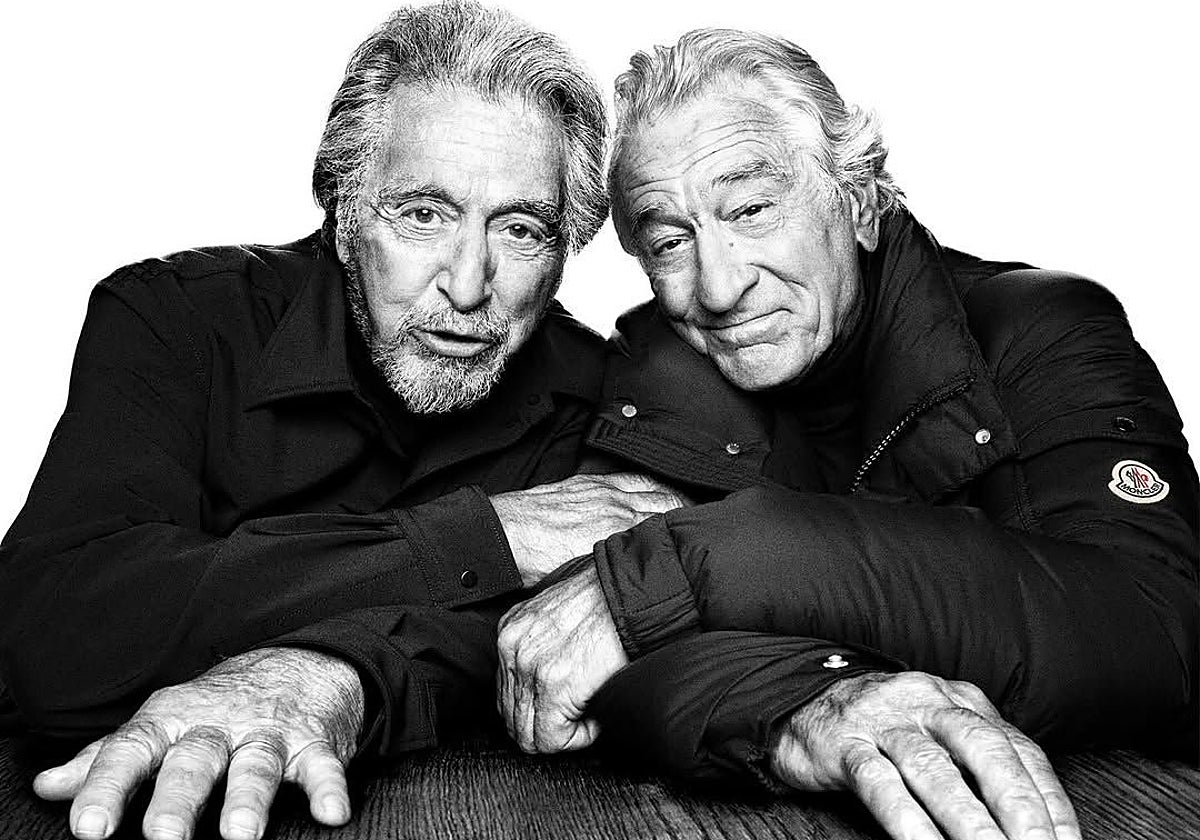 Robert de Niro y Al Pacino en la nueva campaña de Moncler