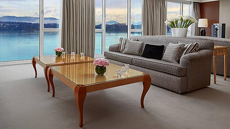 Suite del hotel President Wilson en Ginebra