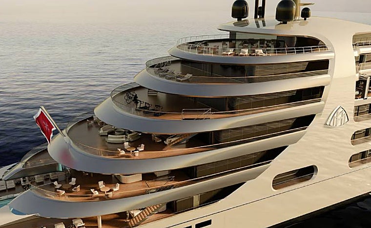 El megayate de Mercedes