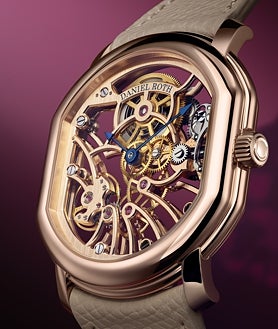 Imagen secundaria 2 - Detalles del nuevo Extra Plat Rose Gold Skeleton de Daniel Roth