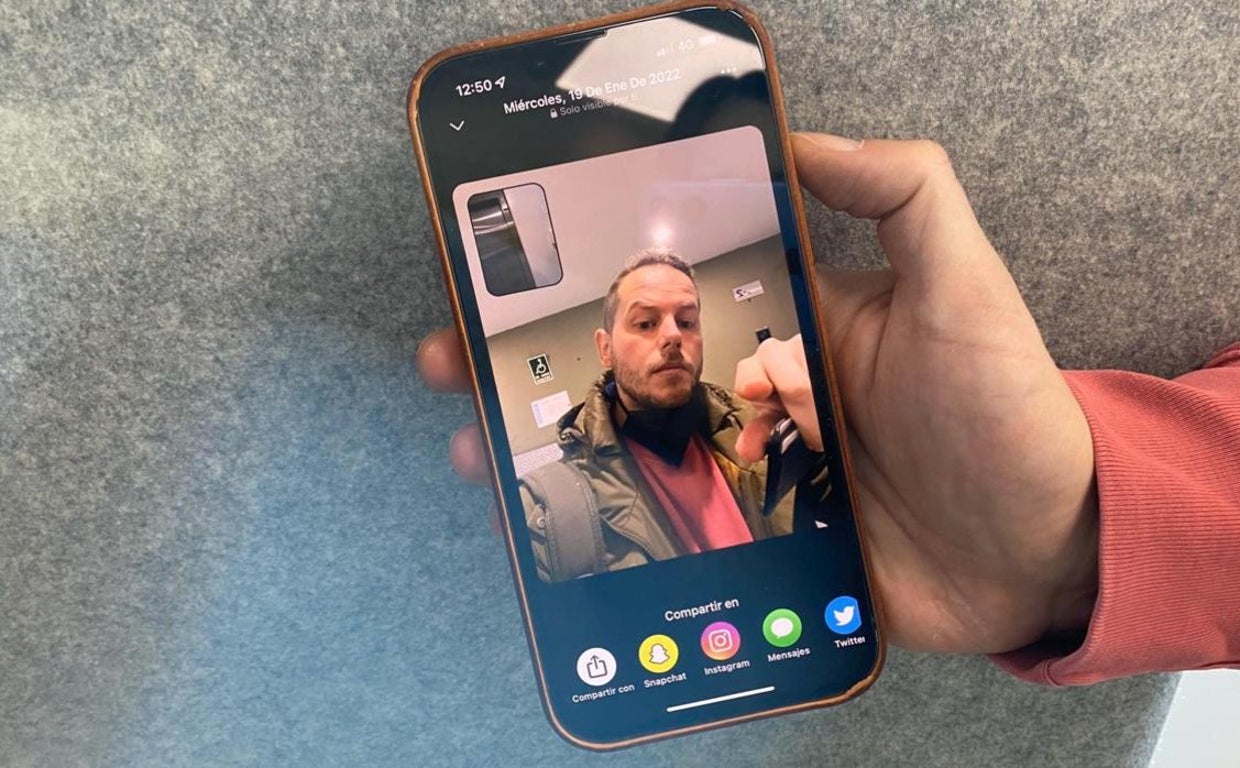 Imagen capturada con BeReal