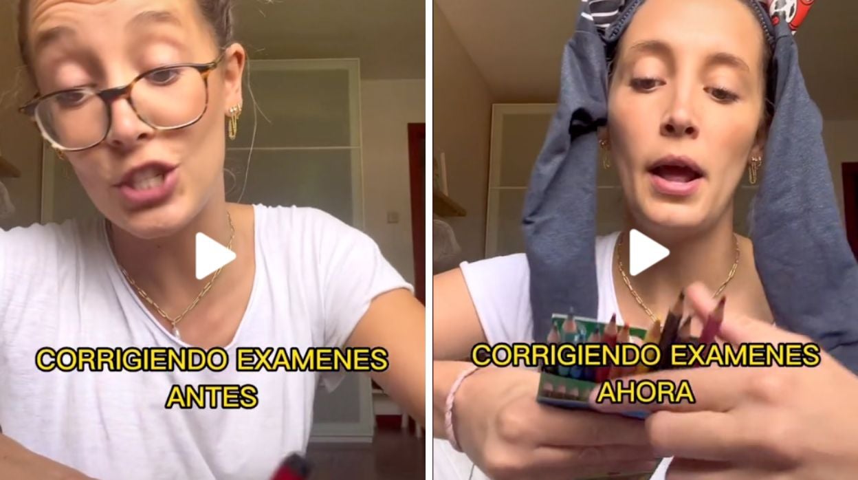 Corrigiendo exámenes antes vs ahora: el vídeo viral que deberían ver todos los maestros