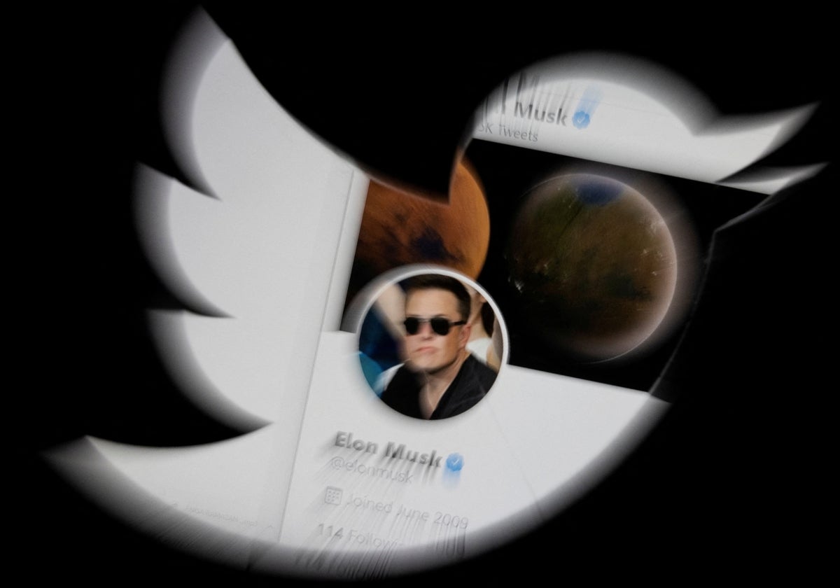 La cuenta de Elon Musk, con su 'tick' azul de verificación