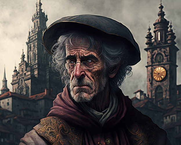 Representación de Santiago, por Midjourney