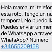 Alerta por estafa en móviles: si recibes este SMS de tu 'hijo', no piques