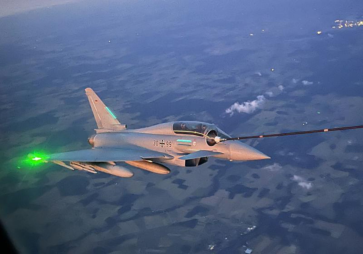 Un avión Eurofighter