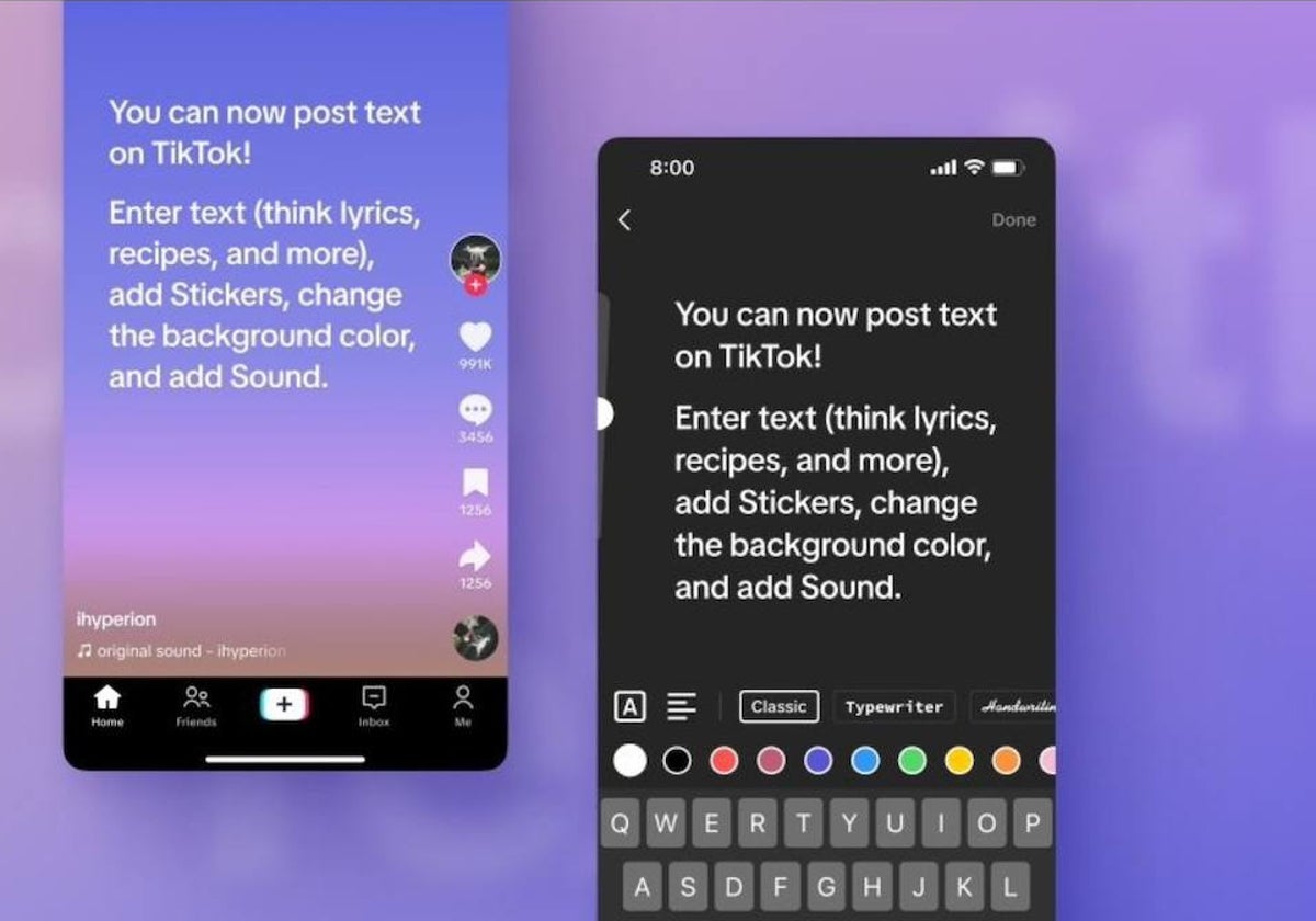 TikTok se suma a la pelea de Twitter y Threads: la &#039;app&#039; presenta la opción de hacer publicaciones de texto