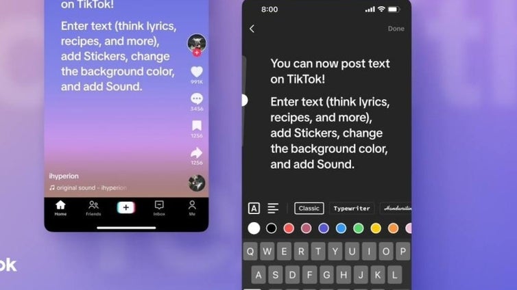 TikTok se suma a la pelea de Twitter y Threads: la 'app' presenta la opción de hacer publicaciones de texto