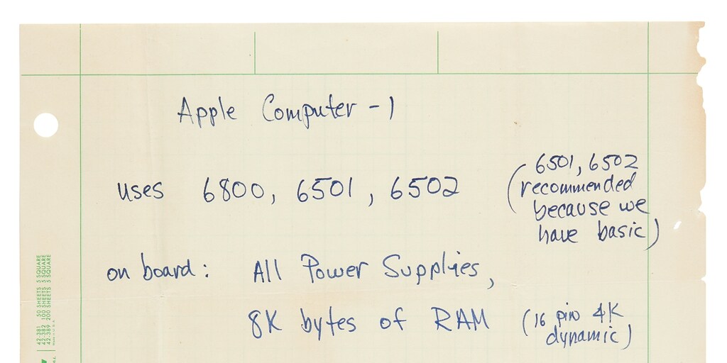 The incredible price that a letter from Steve Jobs from 1976 has reached at auction