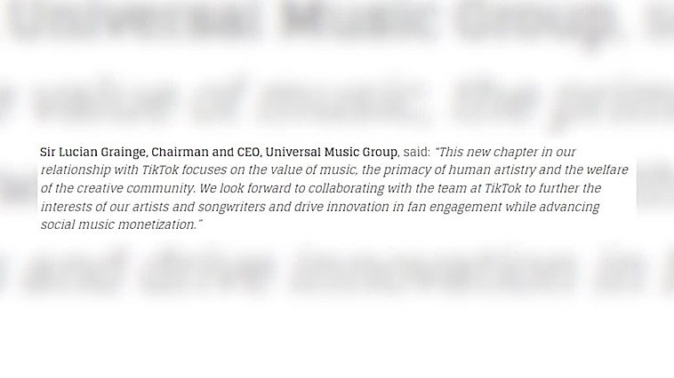 TikTok recupera las canciones de Taylor Swift y Bad Bunny con el nuevo acuerdo de licencias