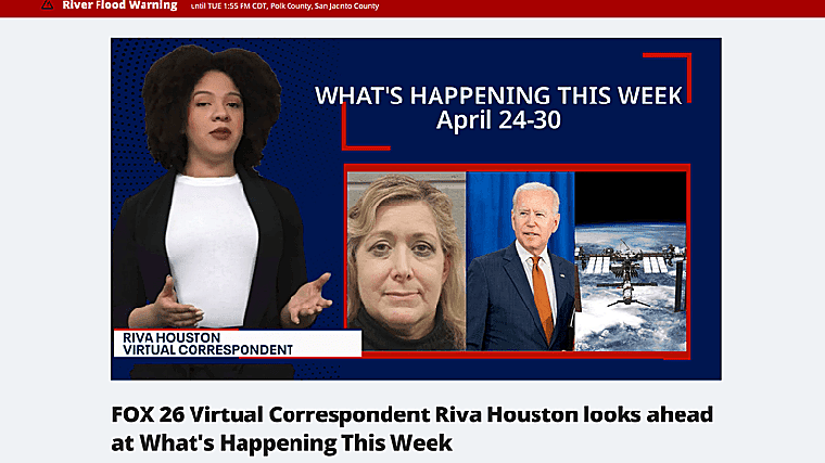 Riva Houston, corresponsal virtual de la Fox