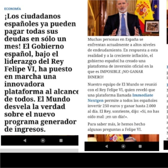 La entrevista falsa con la que intentan estafar a los usuarios usando la imagen del Rey