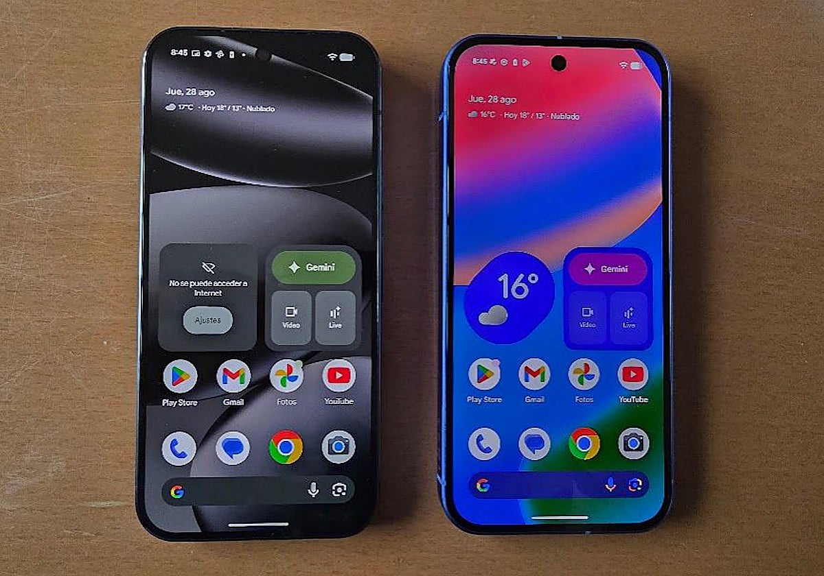 Pixel Pro a la izq Pixel a la derecha