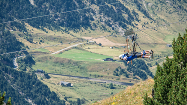 Tirolina en Andorra