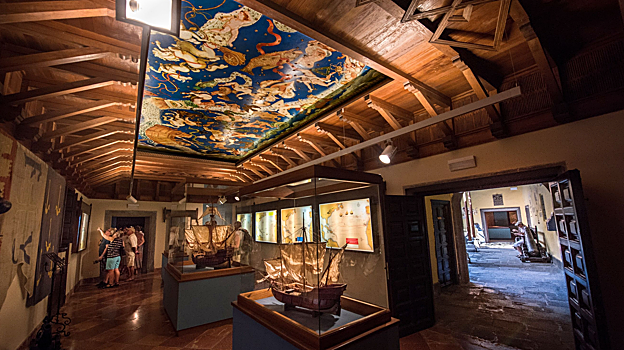 Interior del museo de Casa de Colón
