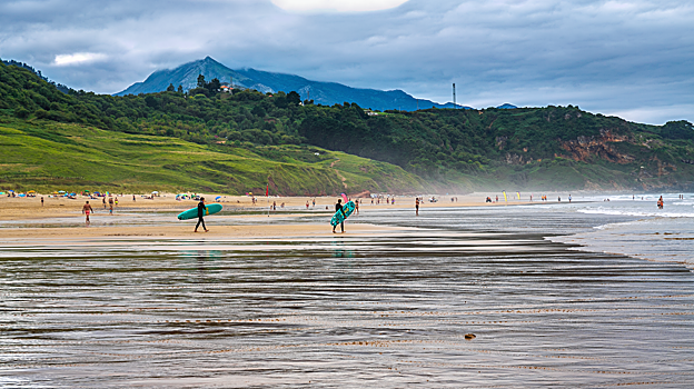 Imagen de la playa de Vega