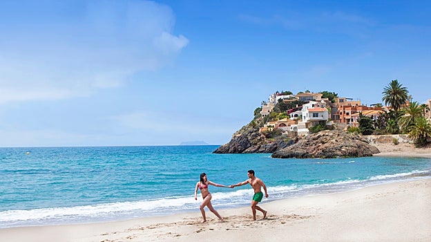 Playa de Bolnuevo en Mazarrón