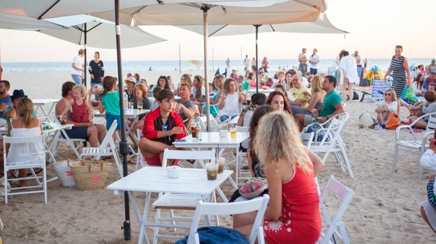 Chiringuito y playa en Zahara de los Atunes