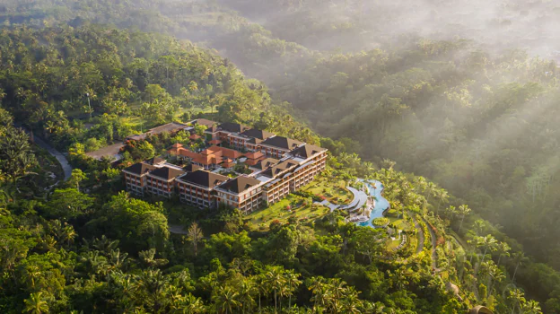 Imagen aérea del Padma Resort Ubud