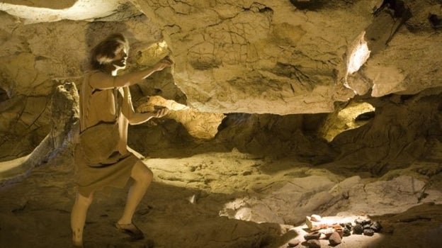 Interior de la Cueva de las Ventanas