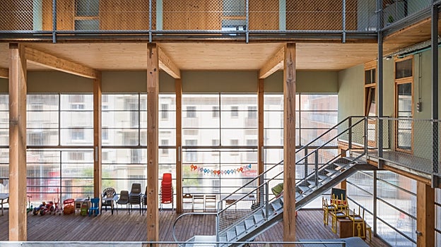 Imagen del interior del edificio La Borda