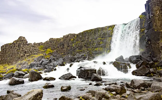 Una cascada en Islandia