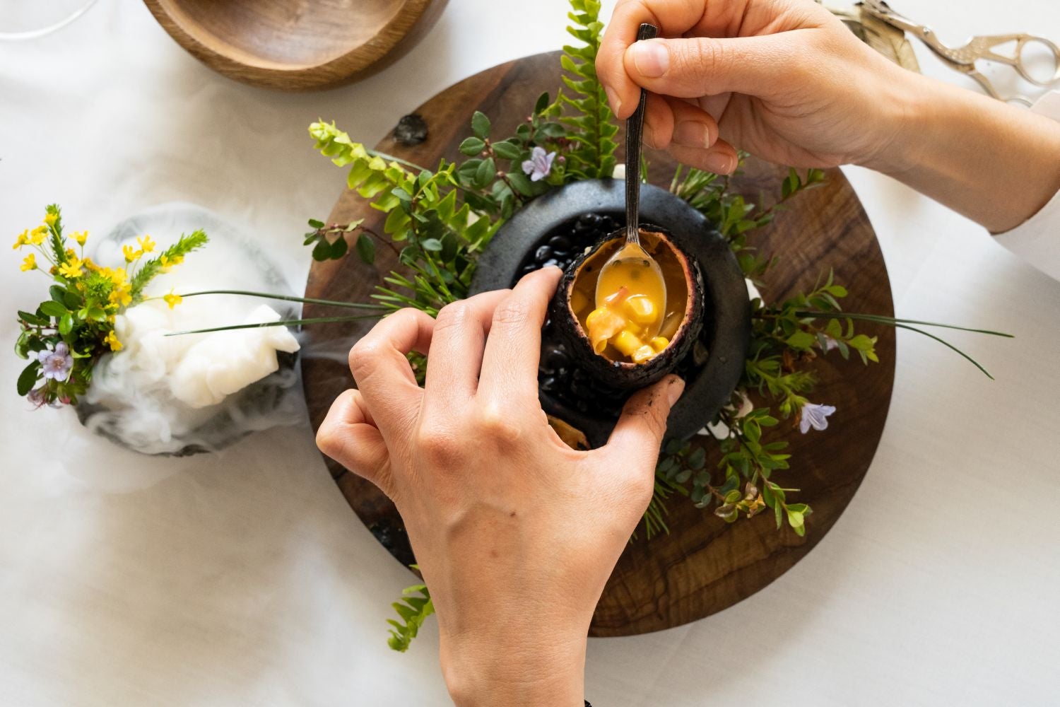 La Colombe Restaurant, Sudáfrica. Complementando los viñedos de renombre internacional, una nueva generación de chefs sudafricanos está impulsando la escena culinaria del país.