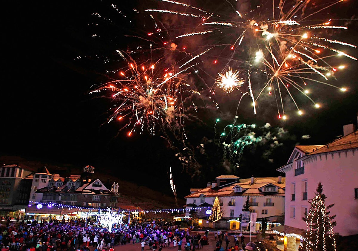 Fuegos artificiales en Sierra Nevada