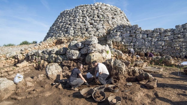 Campaña de excavación de 2022 en el yacimiento arqueológico de Cornia Nou de Menorca