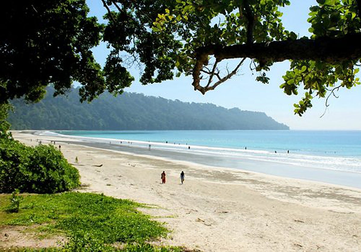 Playa de Radhanagar, en la isla Havelock