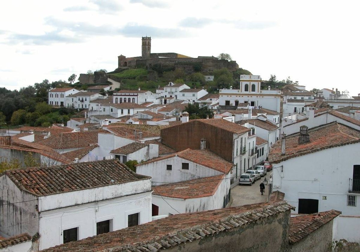 Vista de la localidad onubense de Almonaster la Real