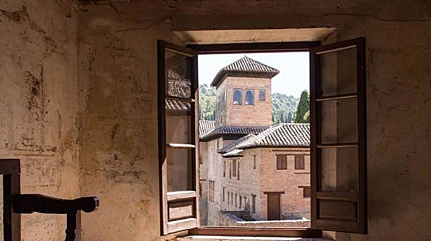 Vistas desde la habitación donde se hospedó Washington Irving en la Alhambra