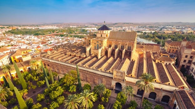 Vista aérea del centro histórico de Córdoba