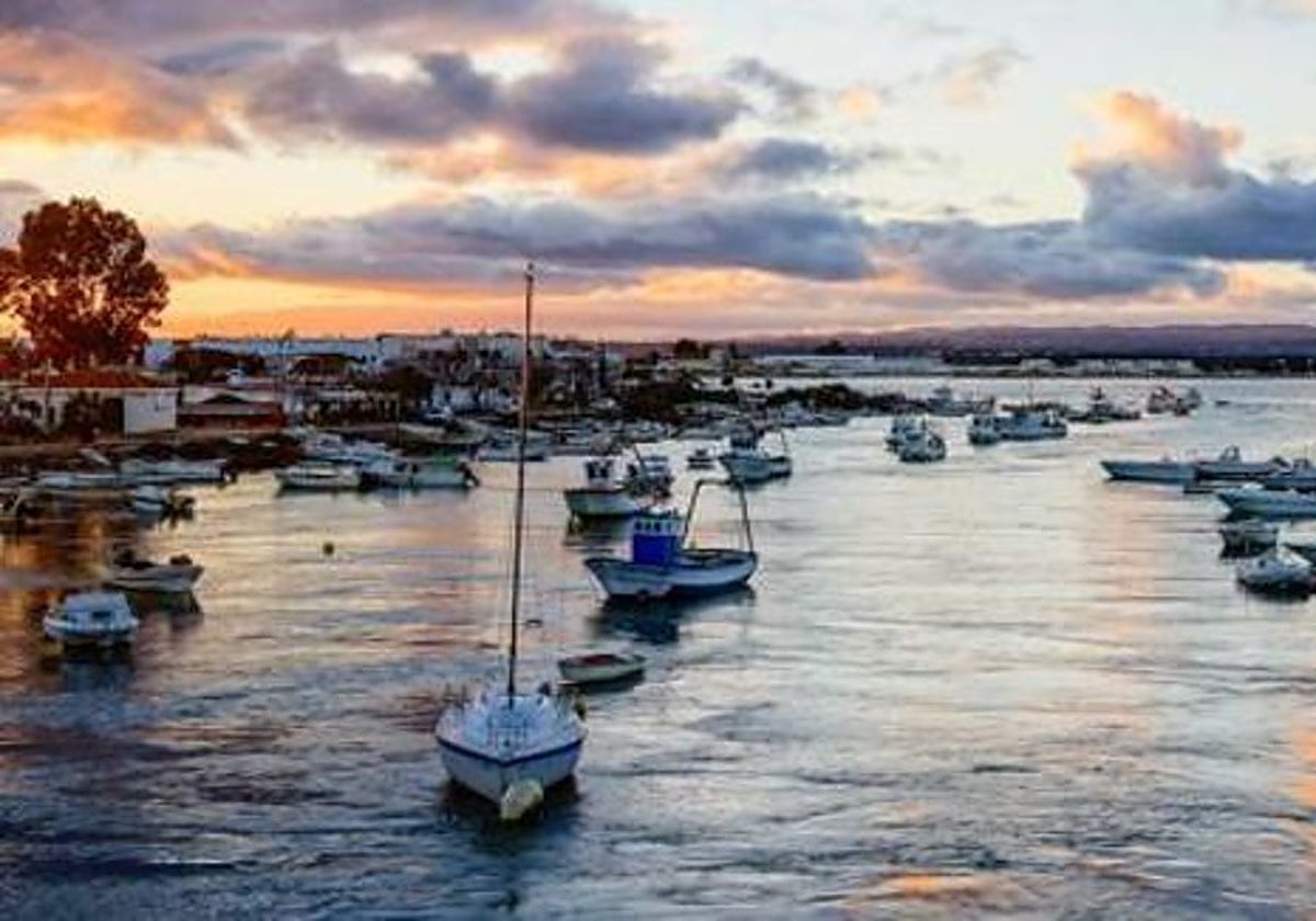 Atardece en el río Guadiana