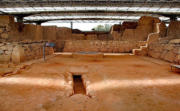 Sala principal del yacimiento de Cacho Roano